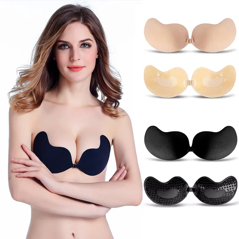 Backless Bra Sticky - Sexy damesbeha Onzichtbare push-up bh Zelfklevende