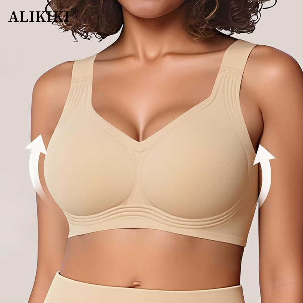 T Shirt Bra Seamless - Naadloze draadloze ondersteunende bh voor dames,