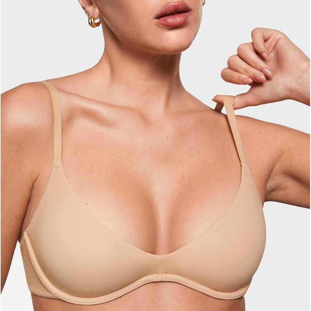 Wirefree Bra Comfort - Naadloze, niet-gevoerde bh met diepe V-hals
