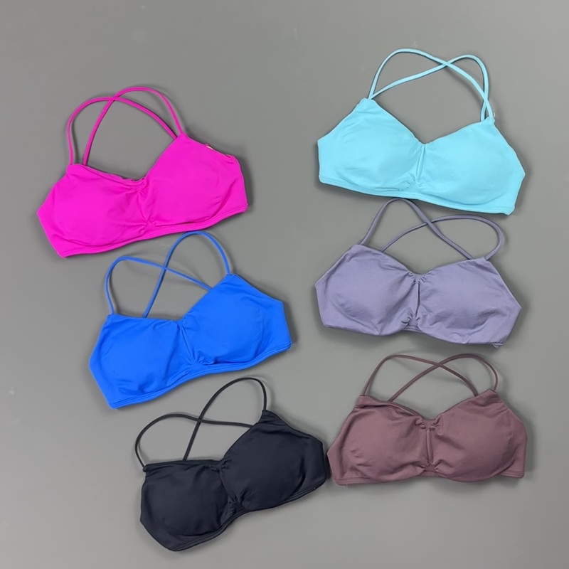 Sports Bra Racerback - HISTELLO Sportbeha met ruches aan de