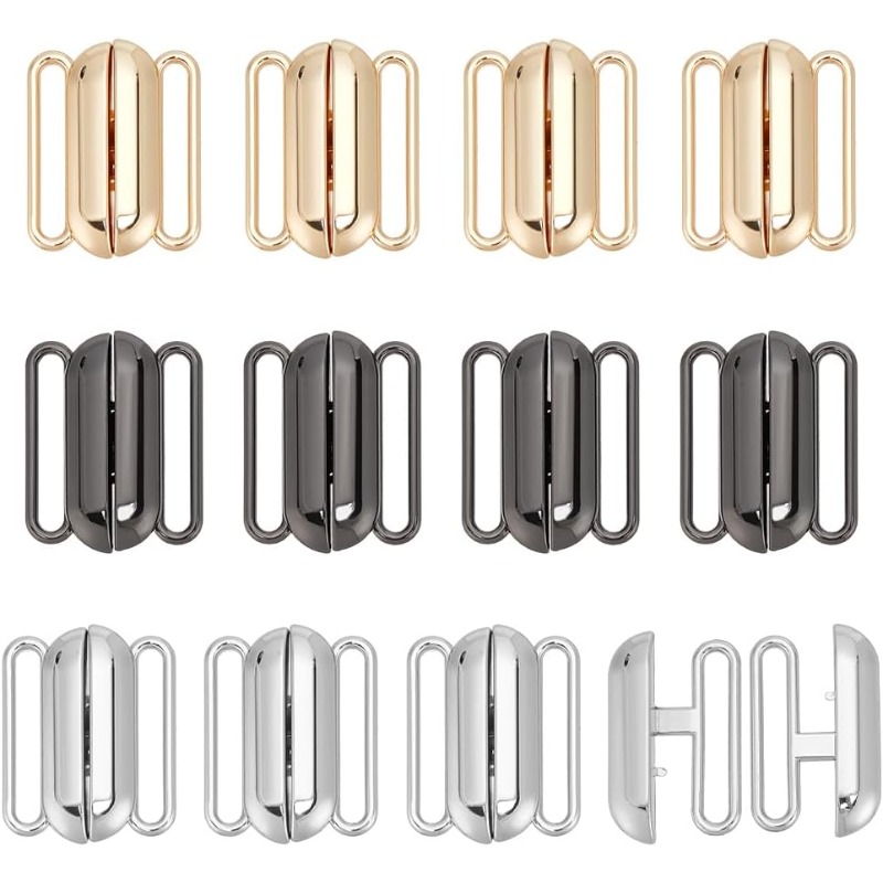 Nursing Bra Clip - 12 sets 3 kleuren voorsluiting bikinisluiting