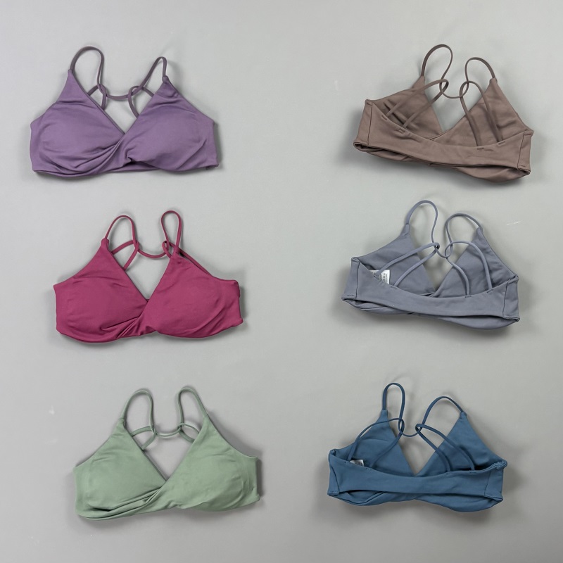 Sports Bra Racerback - Sportbeha voor dames, V-hals, gedraaide voorkant,