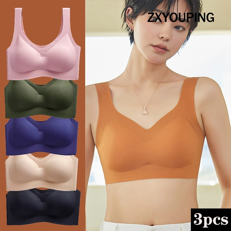 Cotton Bra Everyday - 3-delige Sexy Sportbeha Naadloze Beha Met
