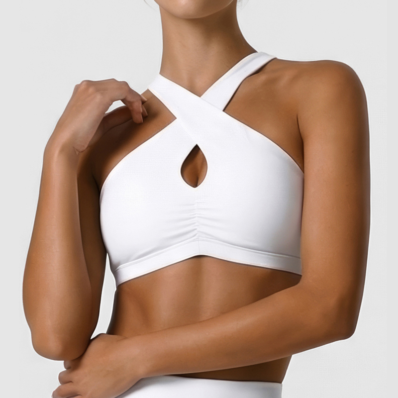 Sports Bra Racerback - Dames zacht sportondergoed effen kleur hoge