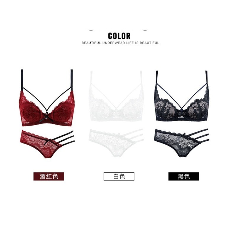 Demi Bra Balconette - Elegante kanten bh-set met halve cup,