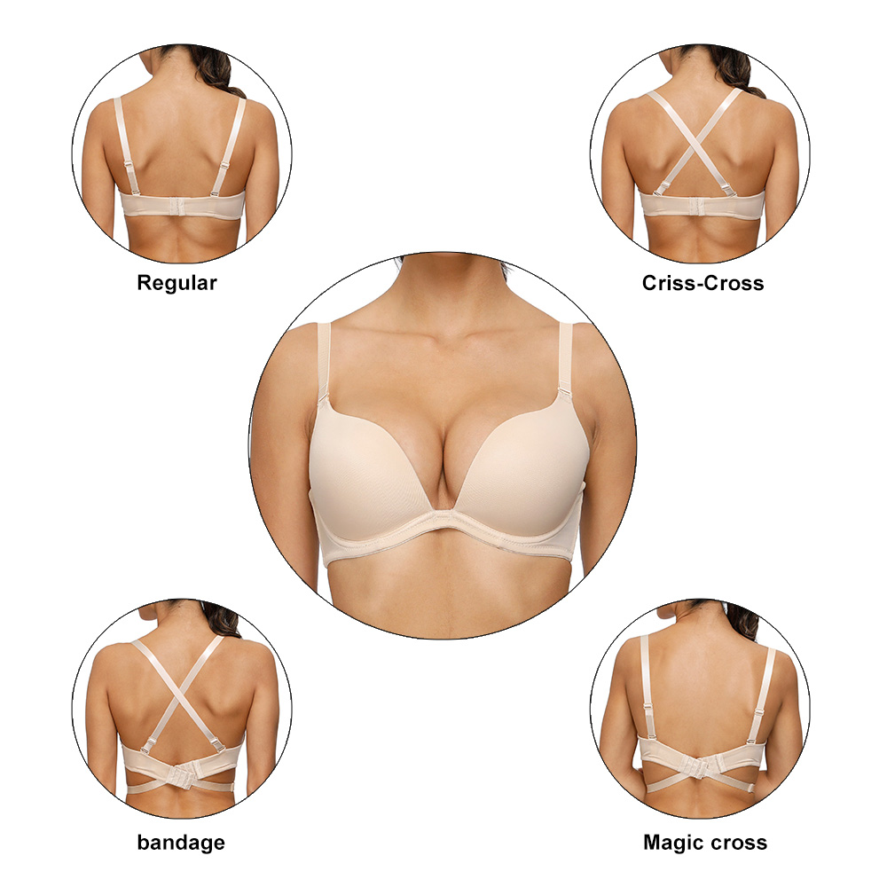 Convertible Bra Multiway - Vgplay Plunge Vrouwen Beha Licht Gewatteerde