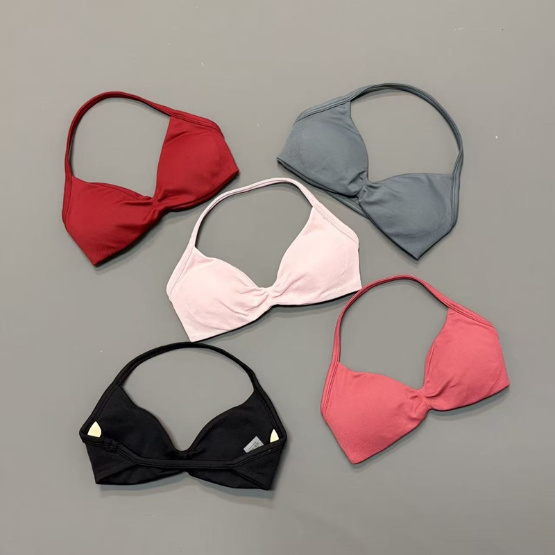 Sports Bra Racerback - Dames Halter Sportbeha V-hals Gevoerde Yoga