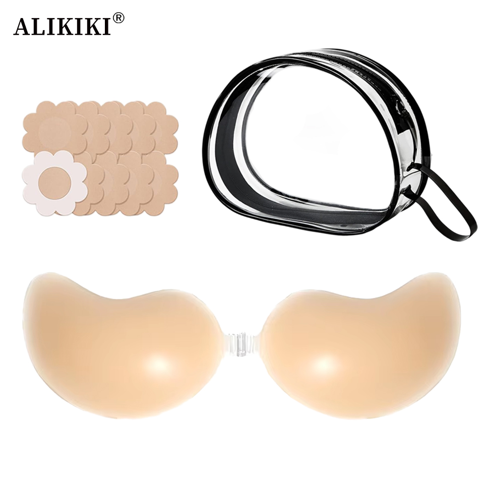 Backless Bra Sticky - Onzichtbare klevende bh en tepelhoedjes set,