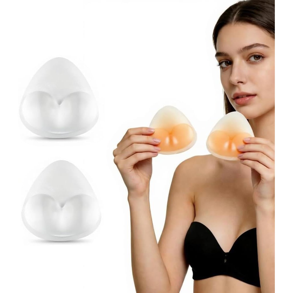 Push Up Bra Silicone - Siliconen bh-inlegkruisjes, driehoekige push-up pads, waterdicht