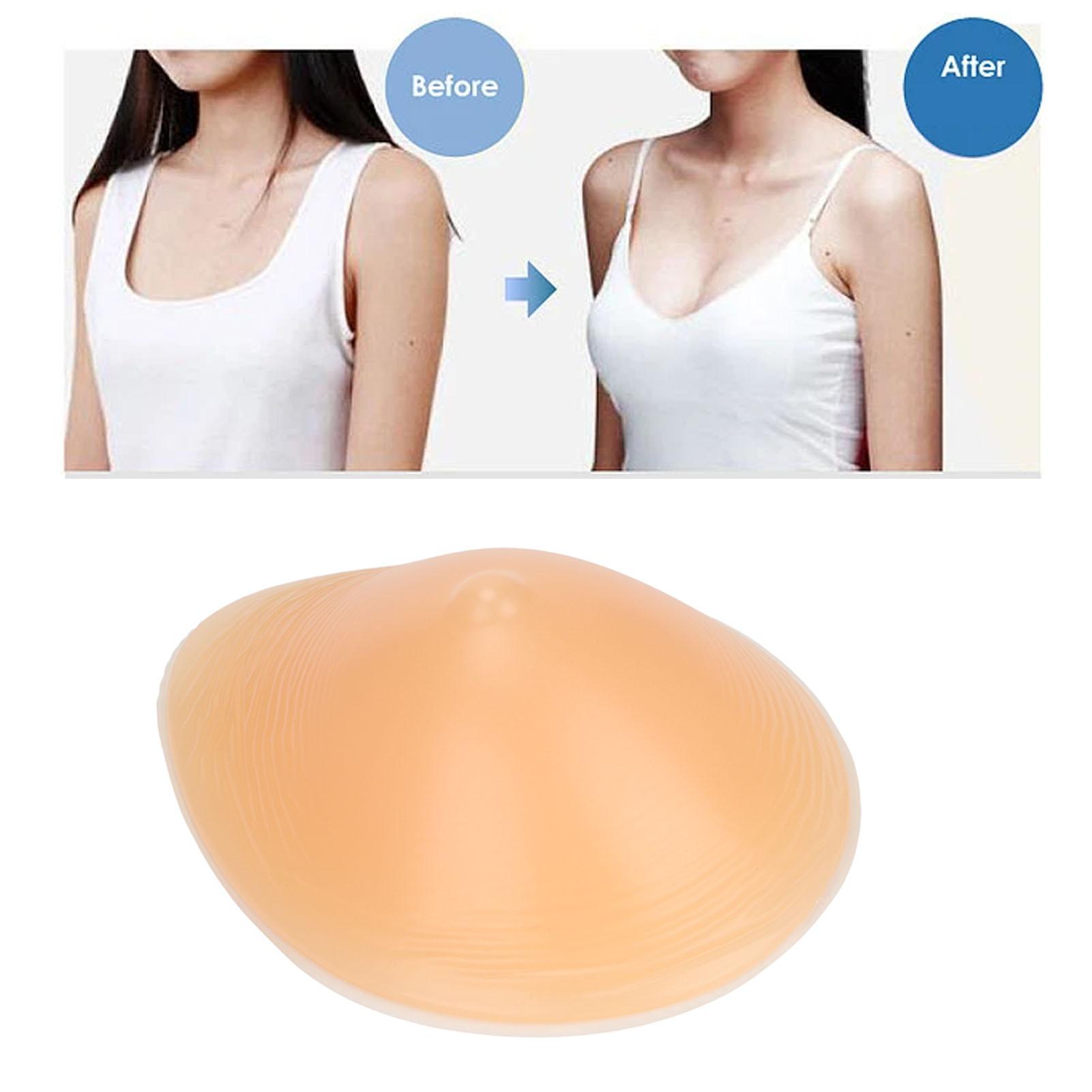 Mastectomy Bra Pocket - 5.3Oz siliconen bh-inlegstuk druppelvormig één geheel