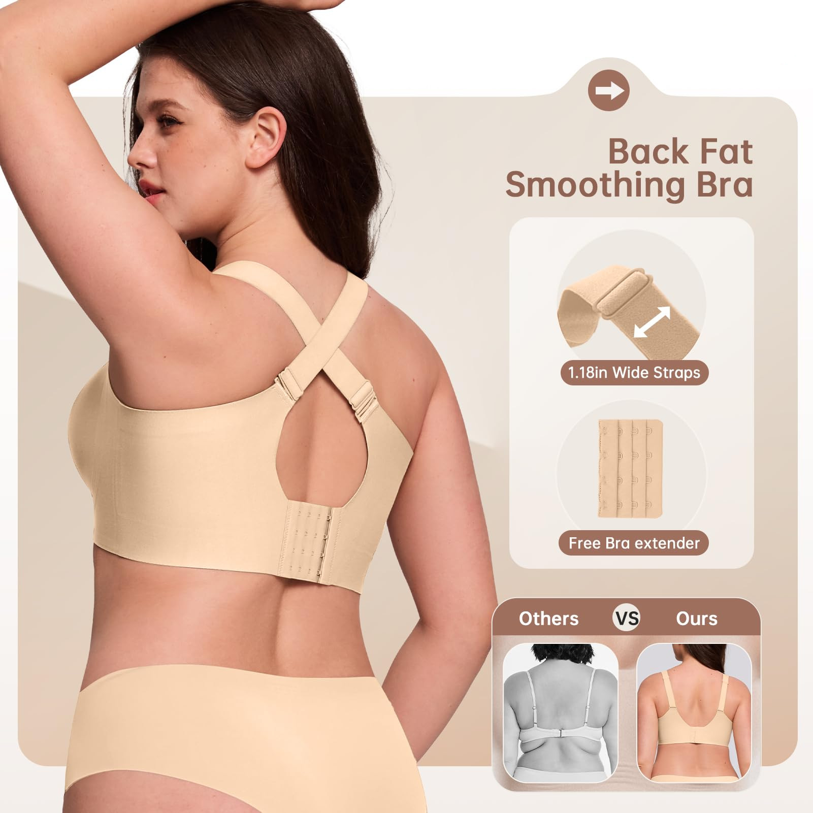 Plus Size Wireless BH voor vro - Underwire Bra Padded recensie en prijs