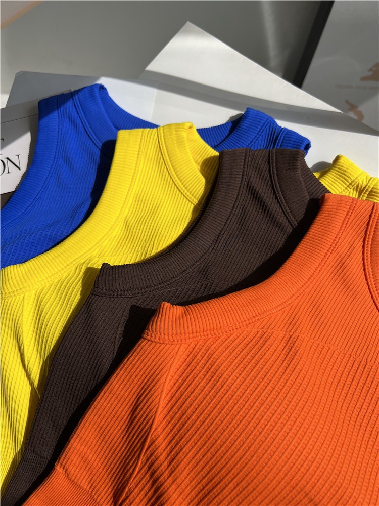 Snoepkleurige yoga-tanktop voo - T Shirt Bra Seamless recensie en prijs