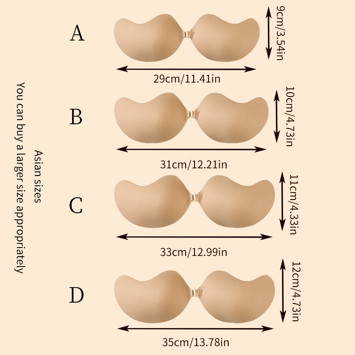 1-delige onzichtbare zelfkleve - Push Up Bra Silicone recensie en prijs