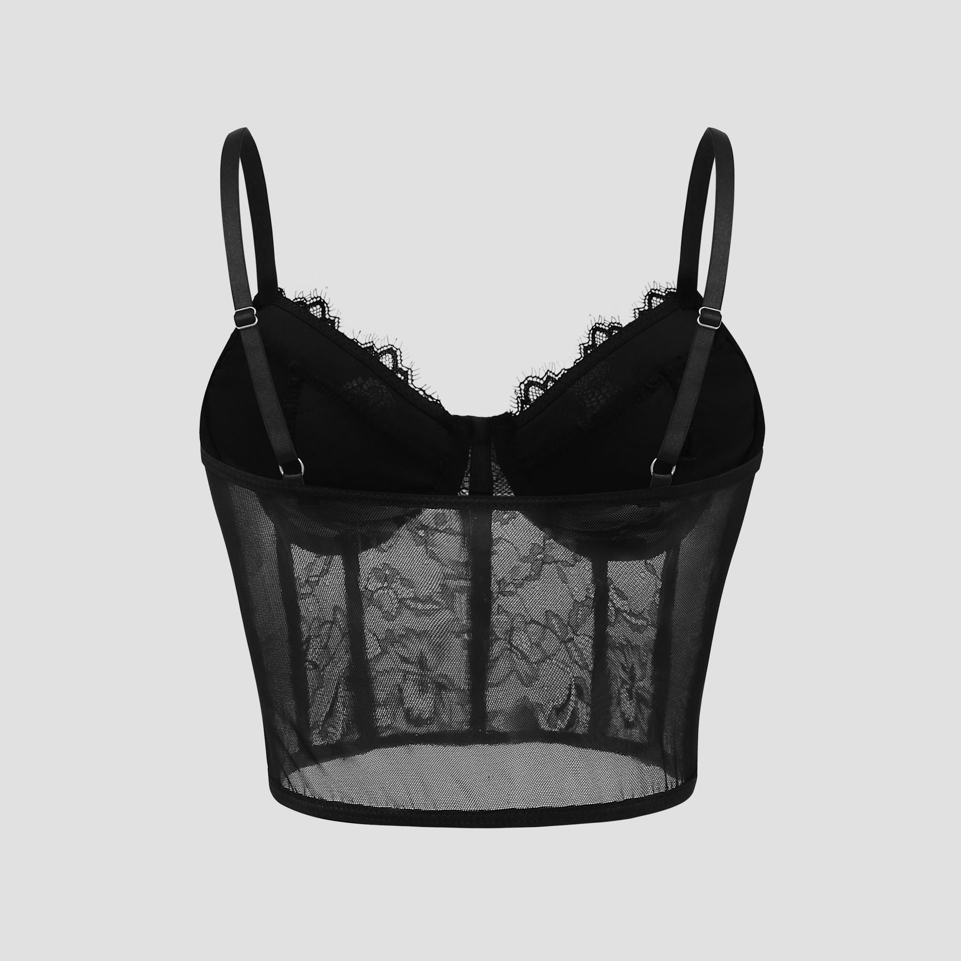 Sexy Zwarte Semi Transparante  - Sheer Mesh Bra recensie en prijs