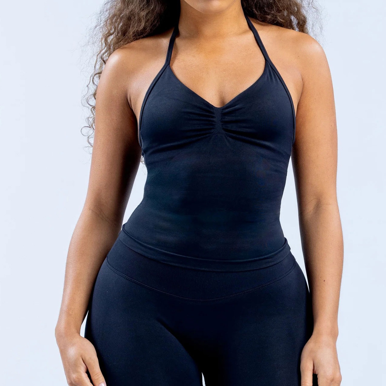 Yoga-tanktop met halterhals vo - T Shirt Bra Seamless recensie en prijs