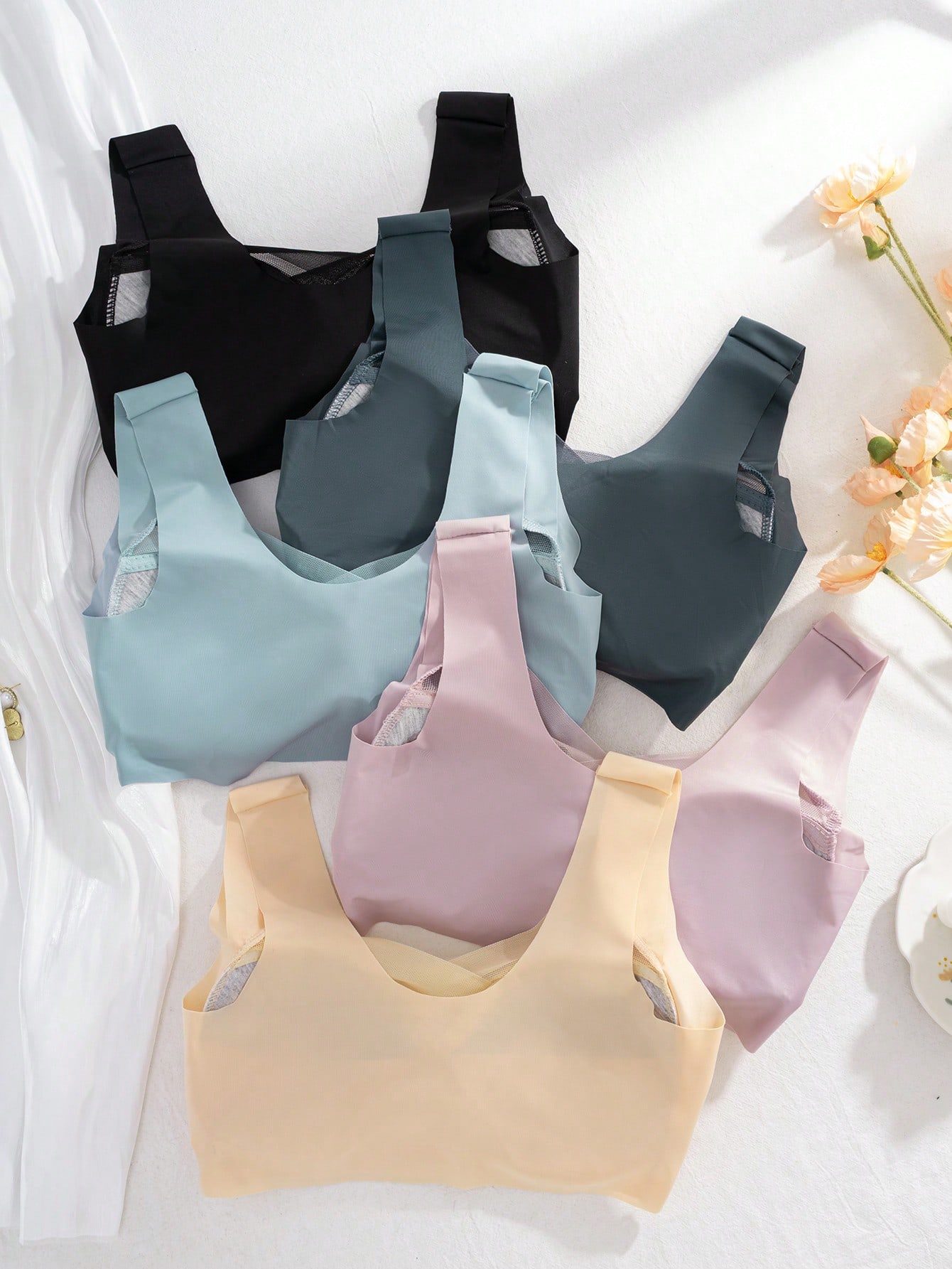 5 stuks dames naadloze ijszijd - Sleep Bra Bralette recensie en prijs
