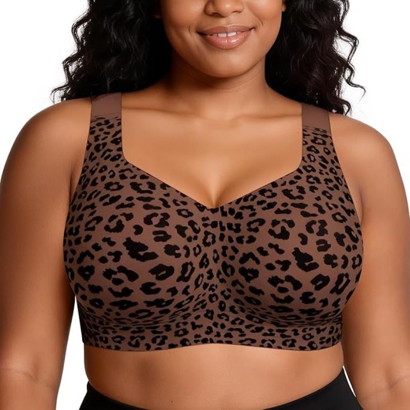 Leopard Jelly-bh's Geen beugel - Underwire Bra Padded recensie en prijs