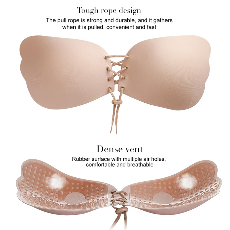 1/2 Pairs Vrouwen Zomer Backle - Plunge Bra Push Up recensie en prijs