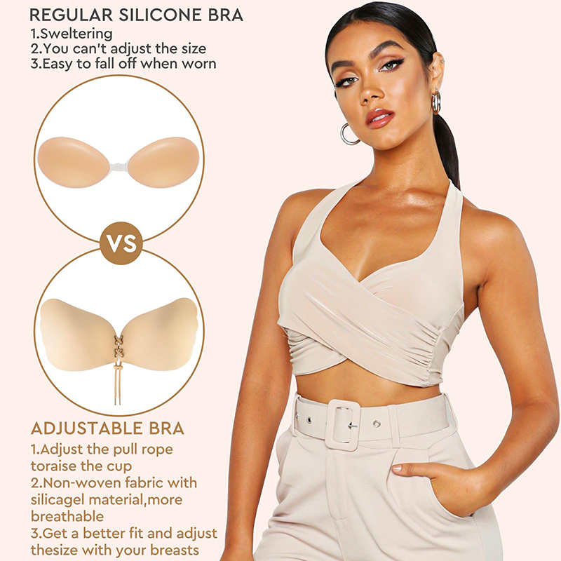 1/2 Pairs Vrouwen Zomer Backle - Plunge Bra Push Up recensie en prijs