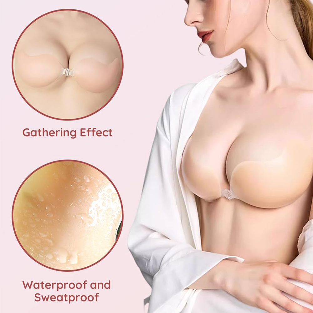 Onzichtbare klevende bh en tep - Backless Bra Sticky recensie en prijs