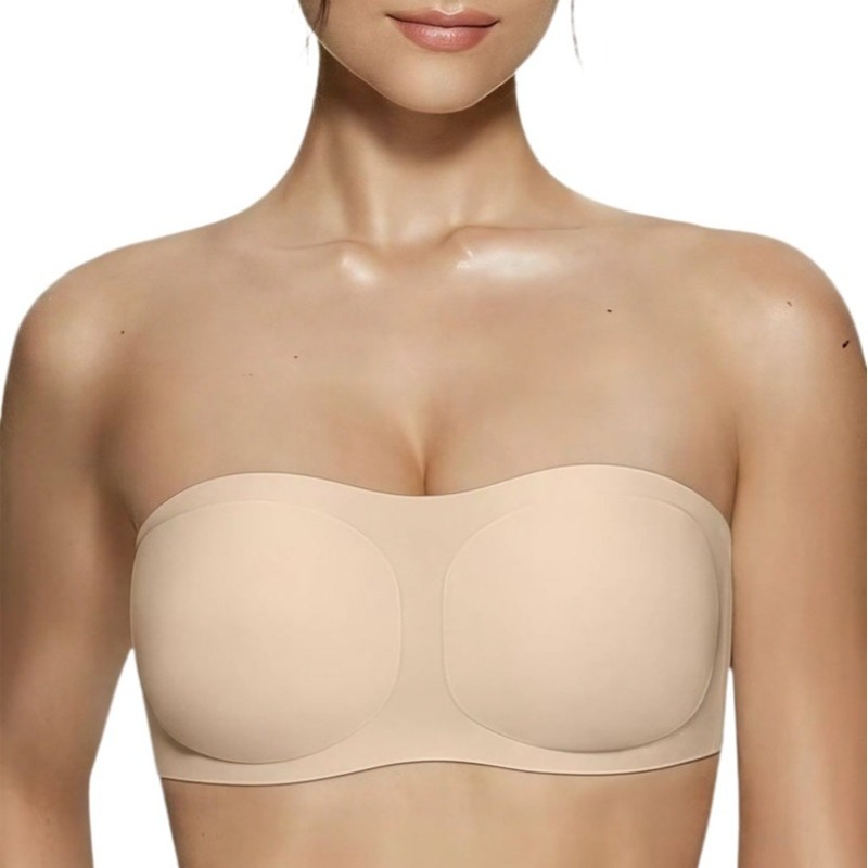 Vrouwelijke strapless bh met p - Wirefree Bra Comfort recensie en prijs
