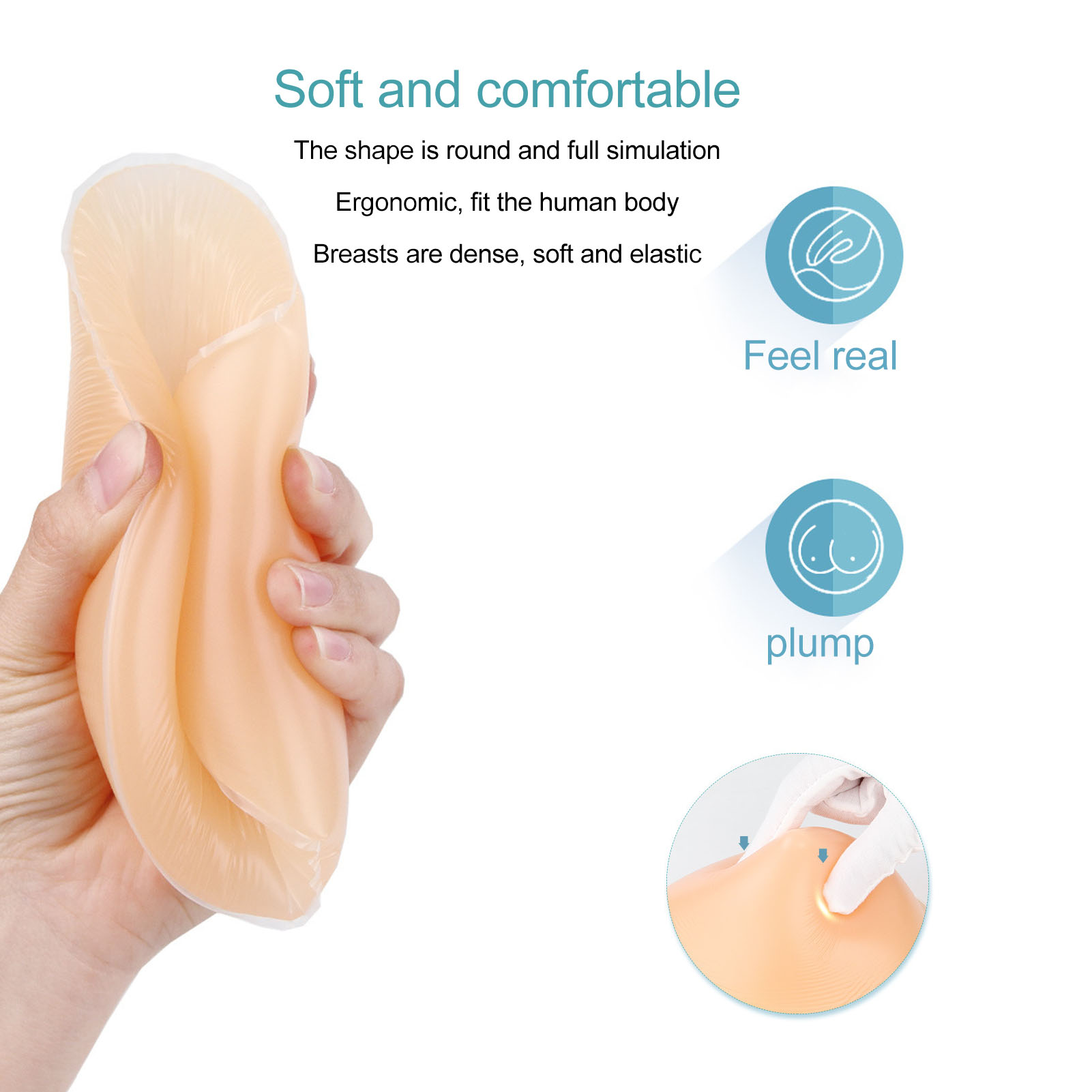 5.3Oz siliconen bh-inlegstuk d - Mastectomy Bra Pocket recensie en prijs