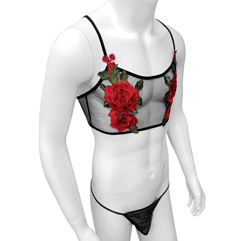Sexy borduurwerk heren doorzic - Sheer Mesh Bra recensie en prijs